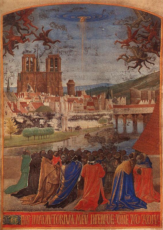 Jean Fouquet Descent of the Holy Ghost upon the Faithful Spain oil painting art